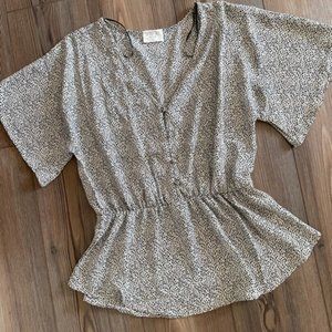 Womens Cheetah Print Blouse 🐆